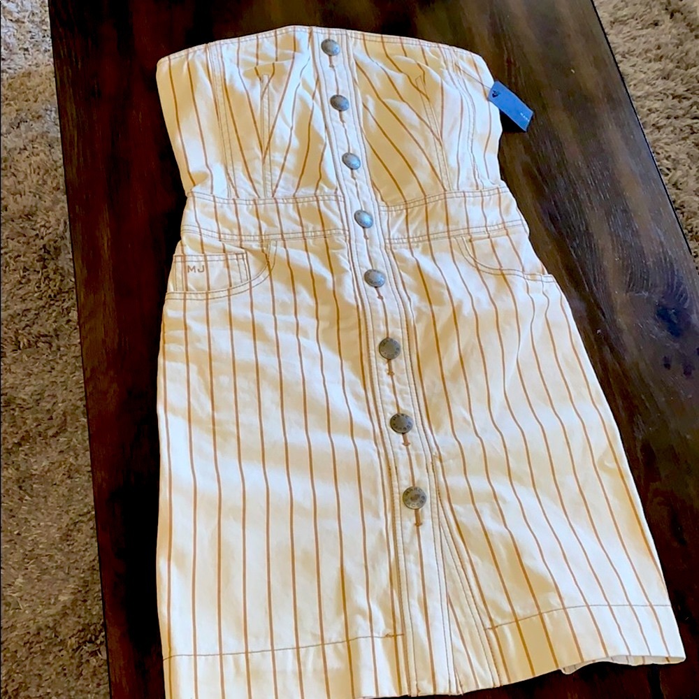 Marc Jacobs Striped Strapples Dress